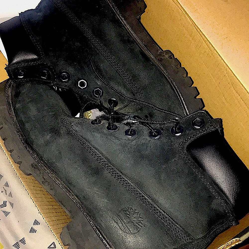 Timberland black nubuck boots waterproof